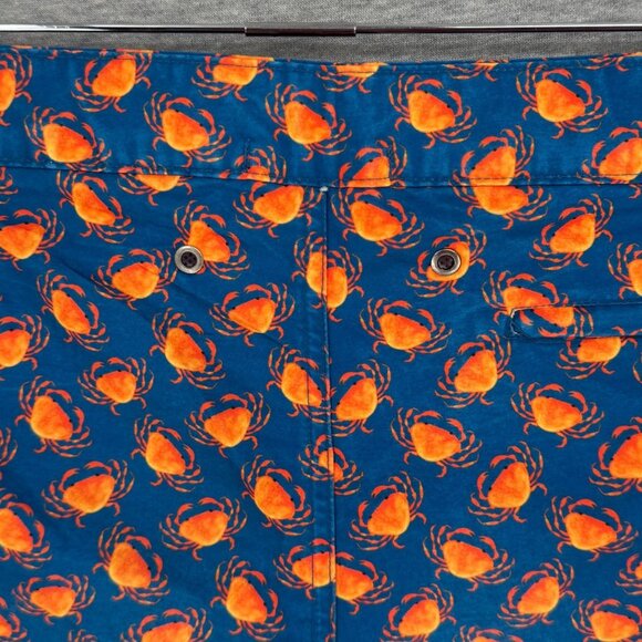 Retromarine NYC Mens Luxury Swim Trunks Shorts Size 34 Novelty Crabs Pockets - Picture 5 of 15